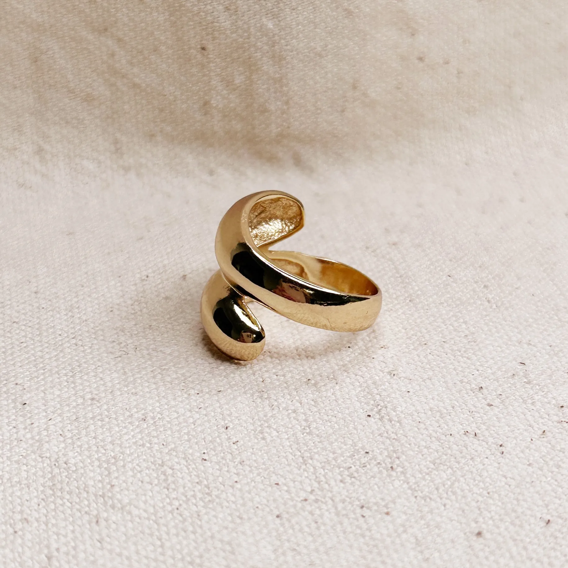 18k Gold Filled Wrap Around Ring