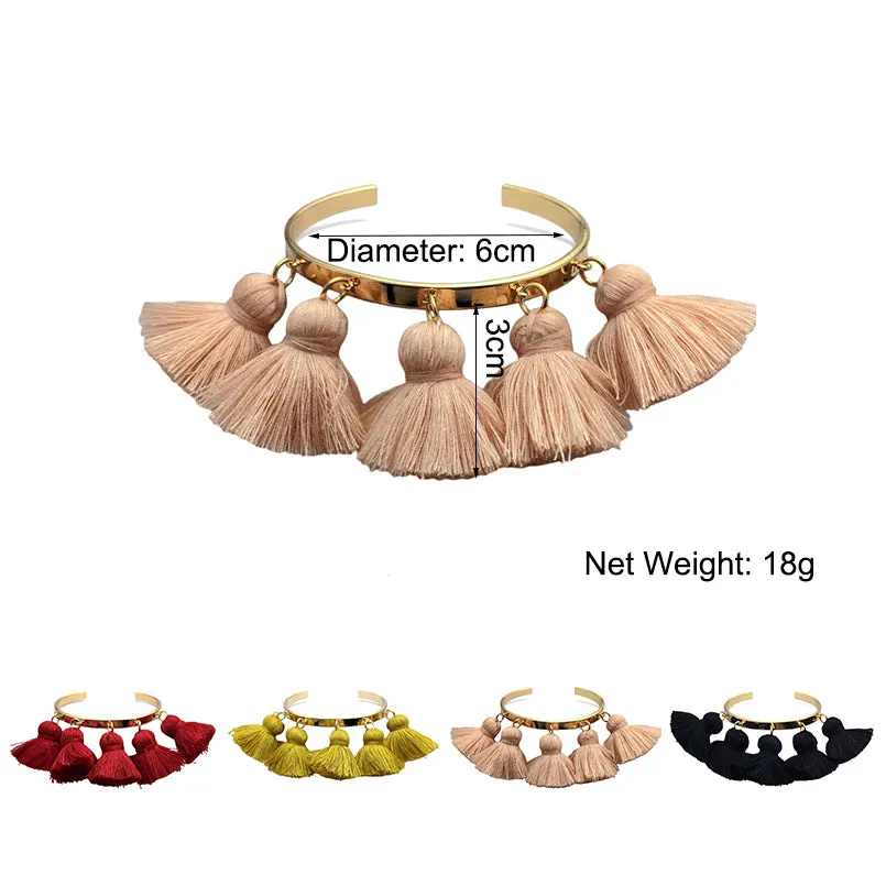 4 Colors Bohemia Tassel Charm Bracelets For Women 2019