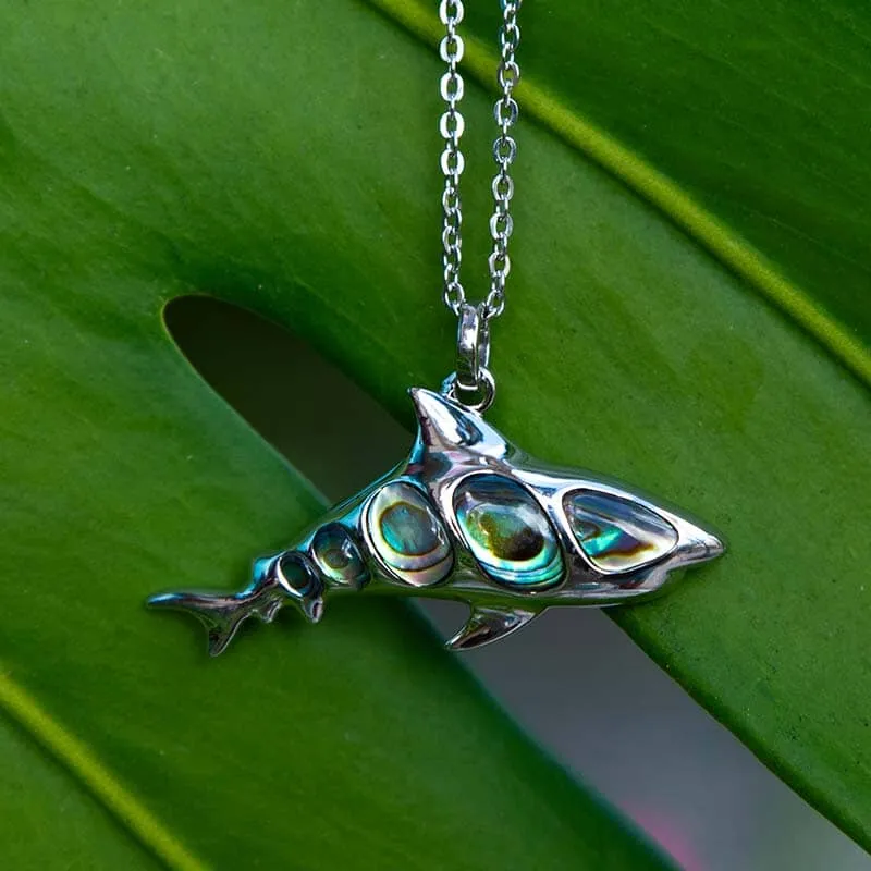 Abalone Shark Pendant