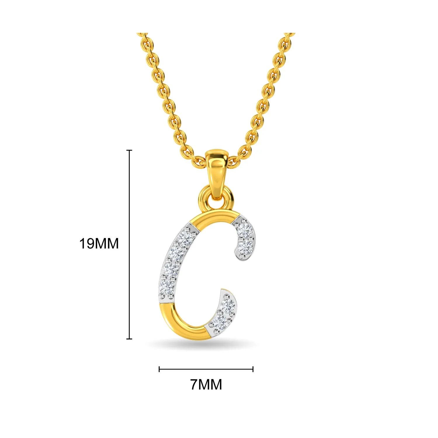 Alphabet C Pendant