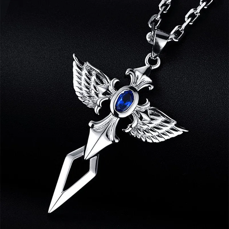 Angel Sword Cross Pendant