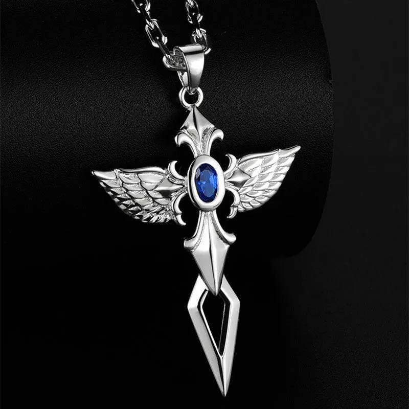 Angel Sword Cross Pendant