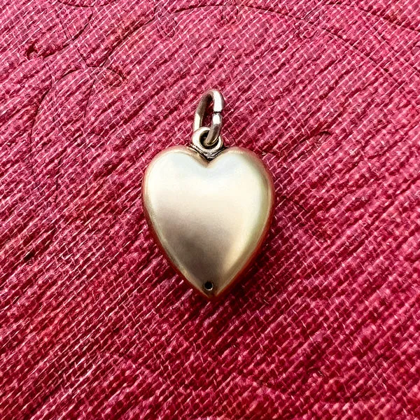 Antique Pearl Heart Pendant