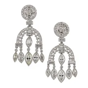 Art Deco Diamond Drop Earrings