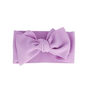 Baby Adjustable Bow Headband — Orchid