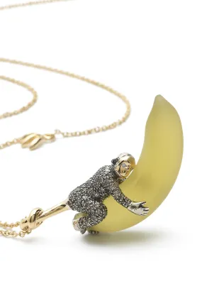 Banana Monkey Necklace