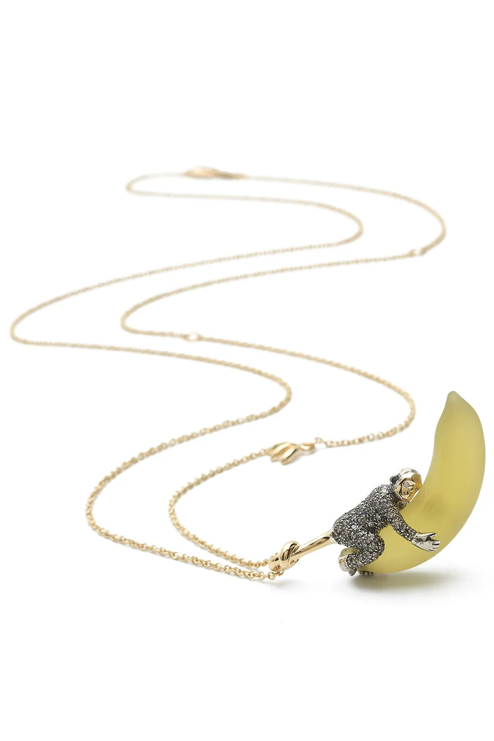 Banana Monkey Necklace