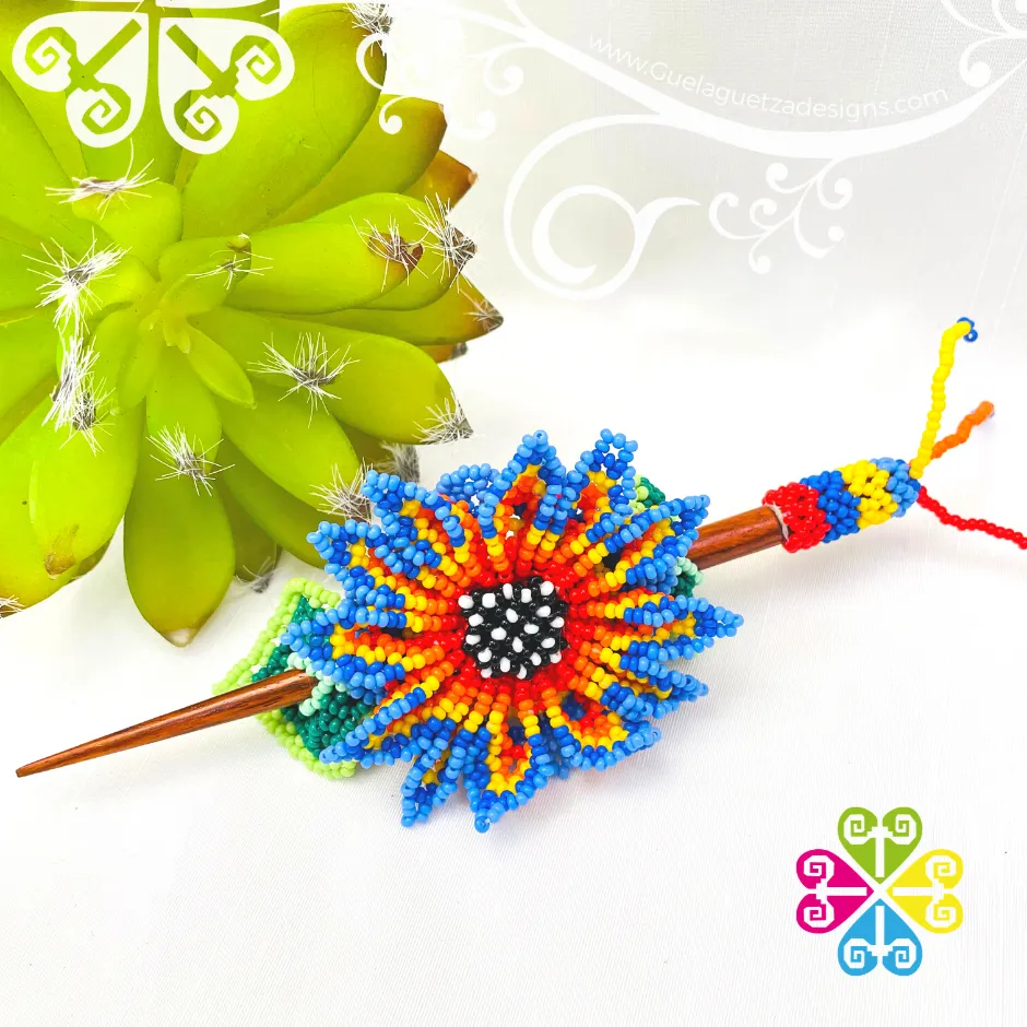 Beaded Daysi Hair Brooch