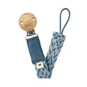 BIBS Pacifier Clip - Petrol/Baby Blue