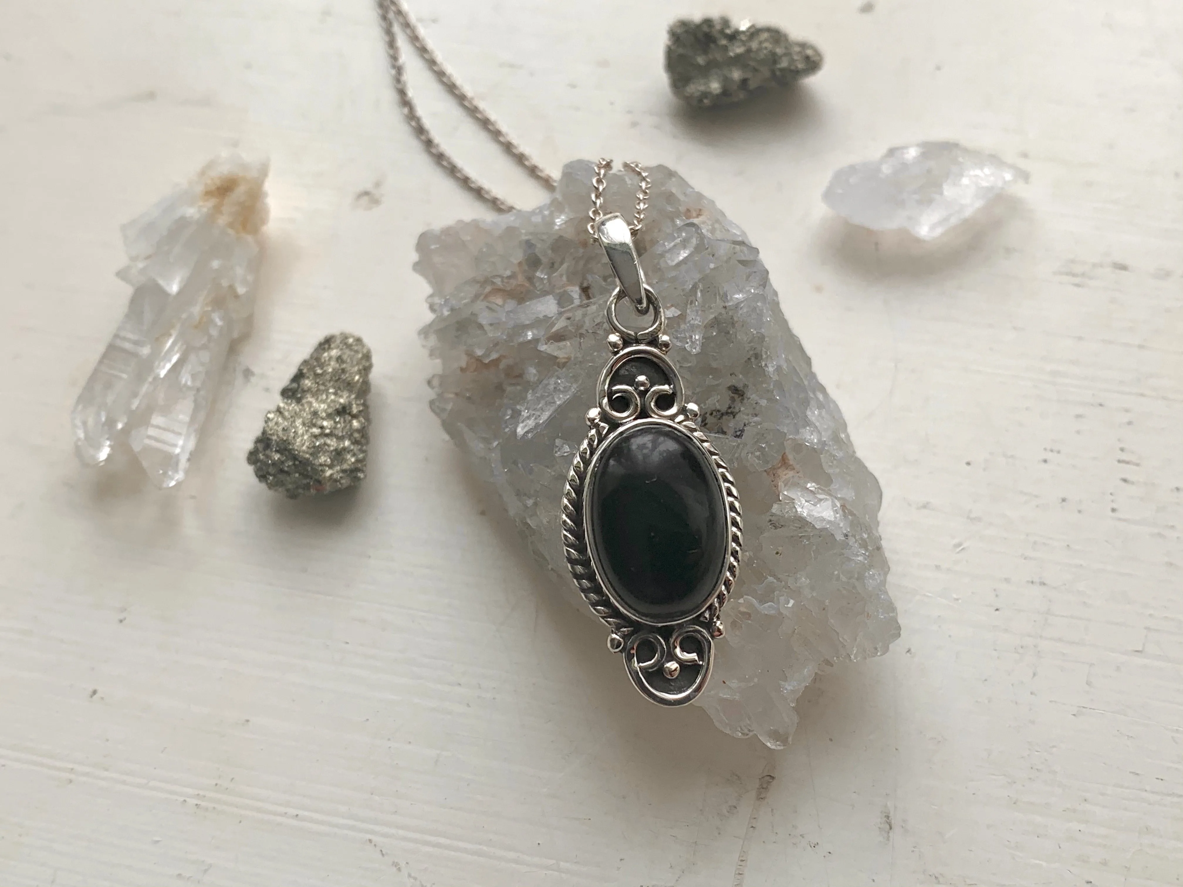 Black Onyx Agrippa Pendant