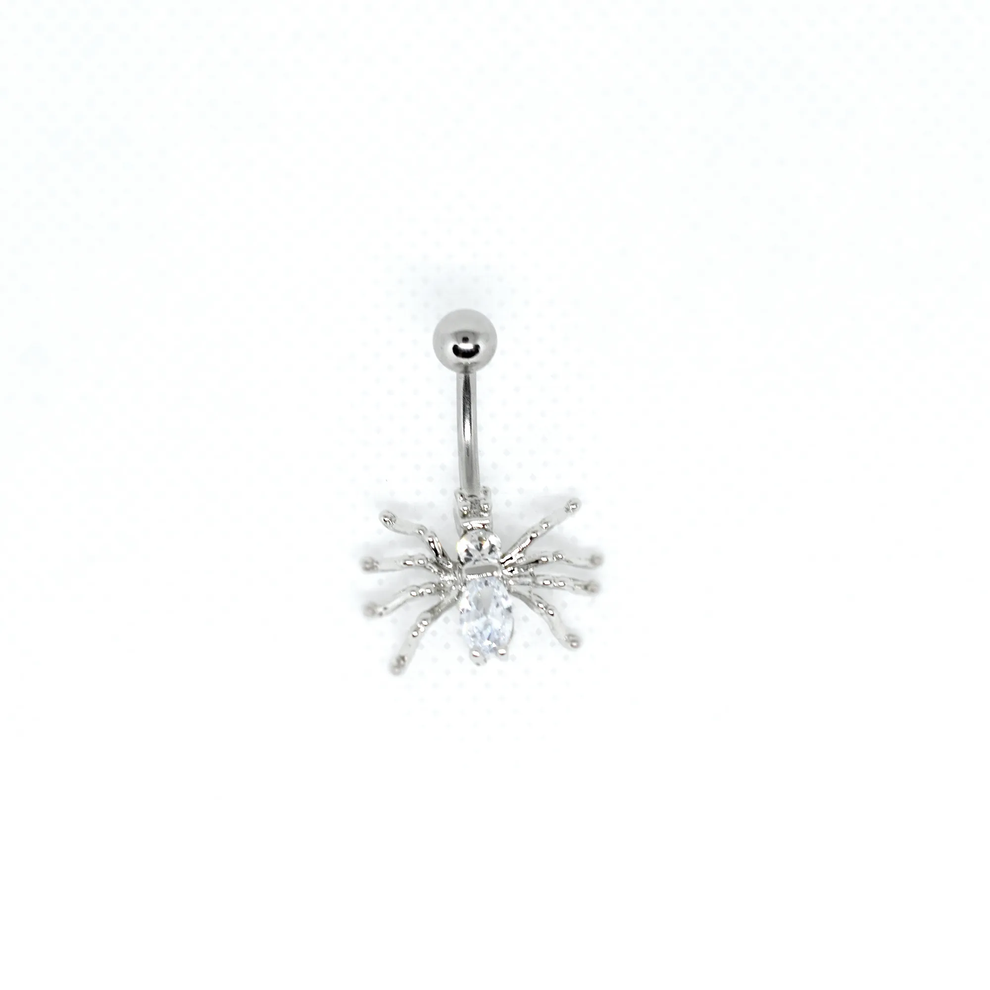 Black Spider Belly Ring