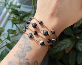 Black Stones Bracelets