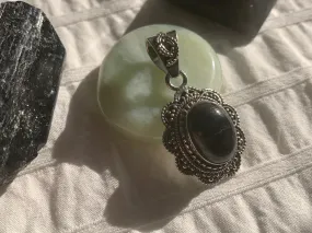 Black Tourmaline Tegwen Pendant