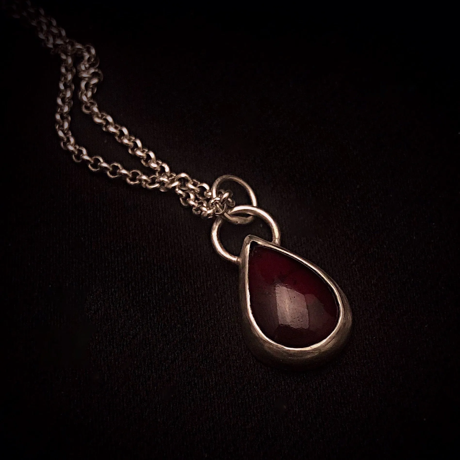 Blood Drop 925 Necklace