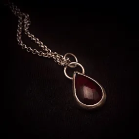 Blood Drop 925 Necklace