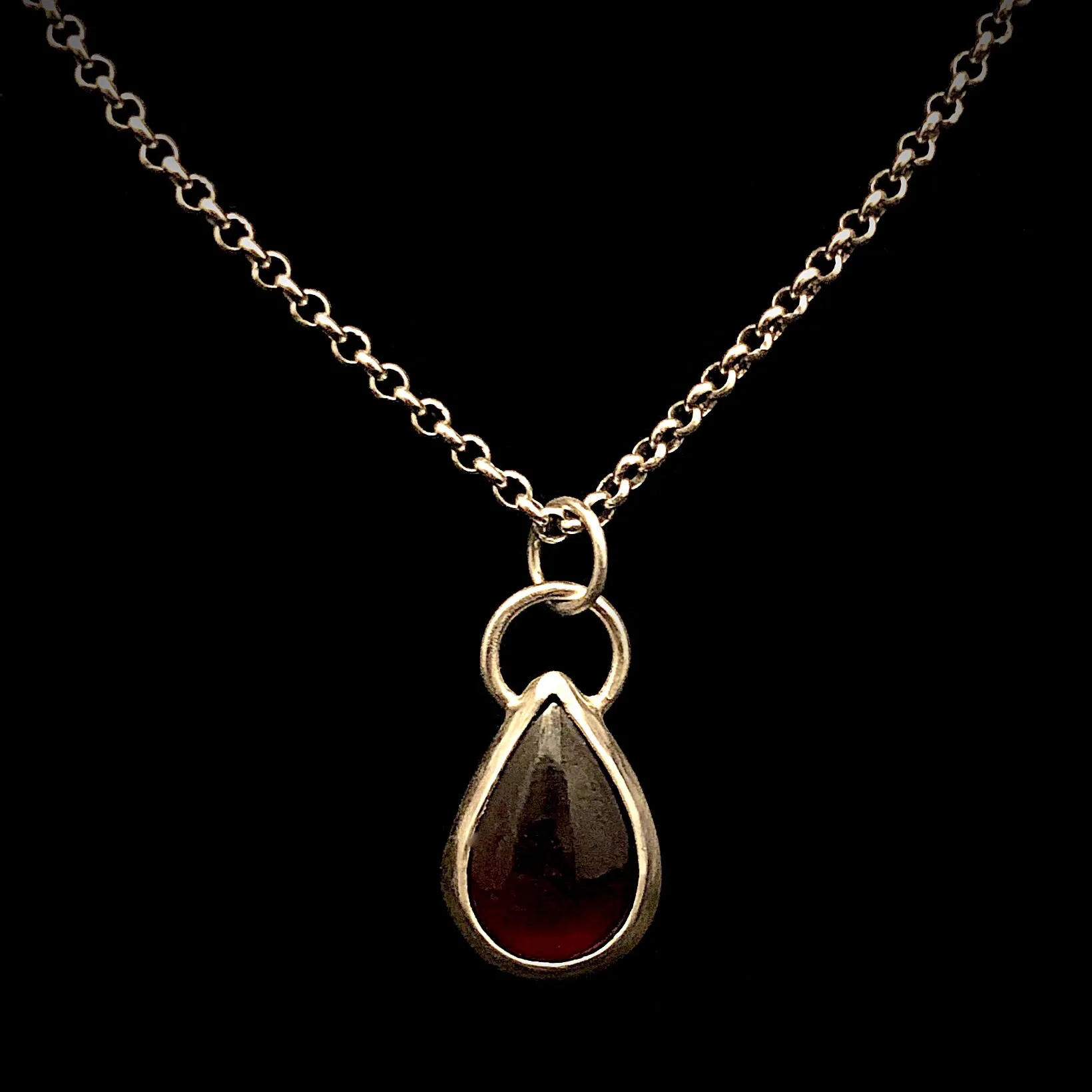 Blood Drop 925 Necklace