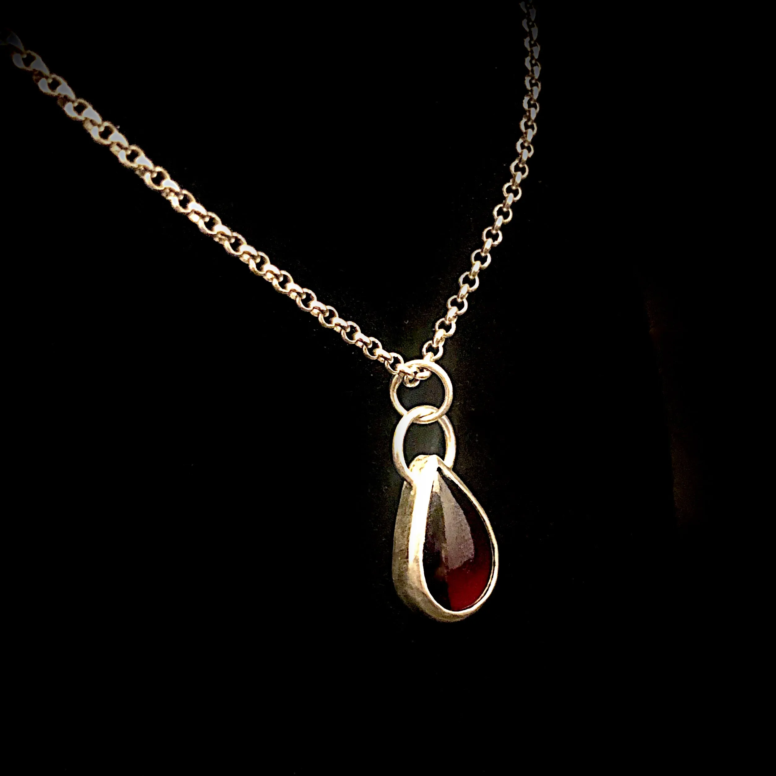 Blood Drop 925 Necklace