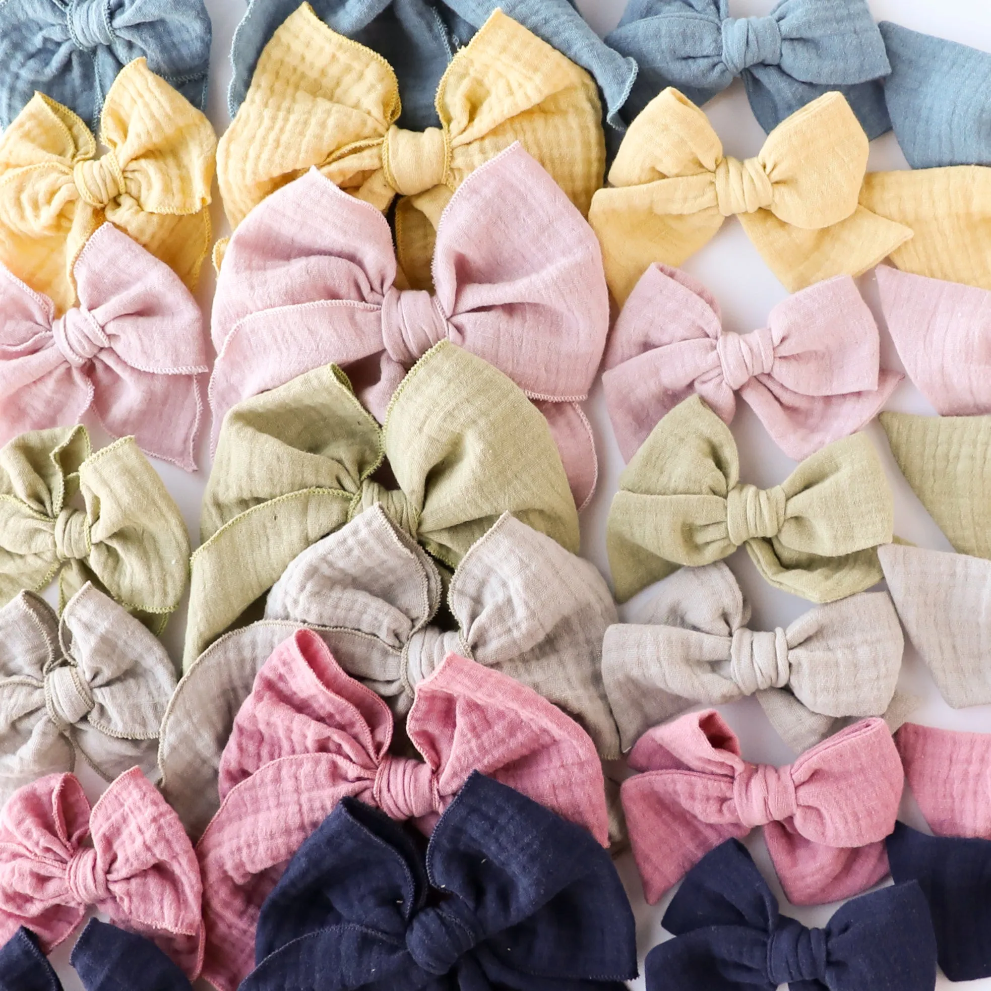 Blush | Gauze Party Bow