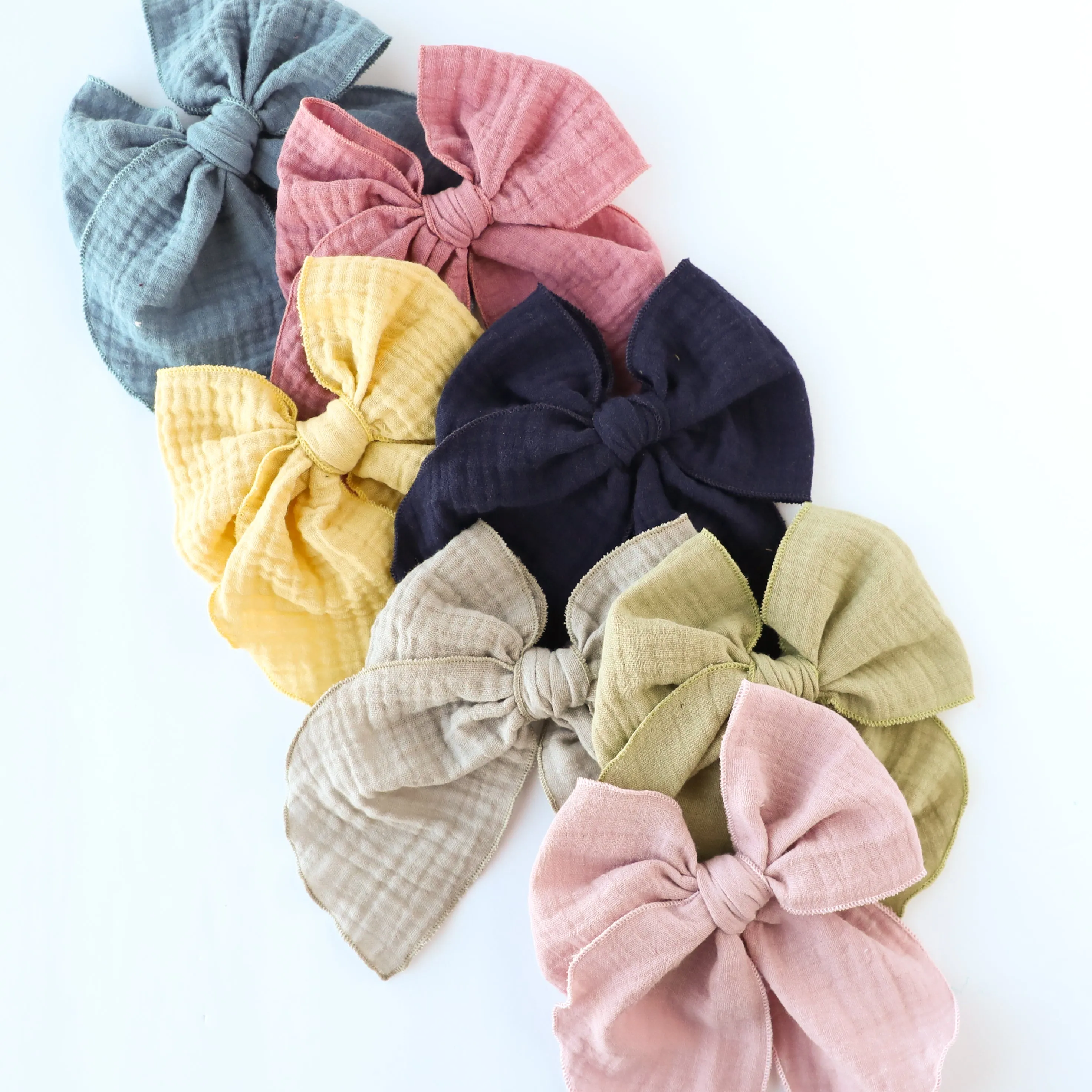 Blush | Gauze Party Bow