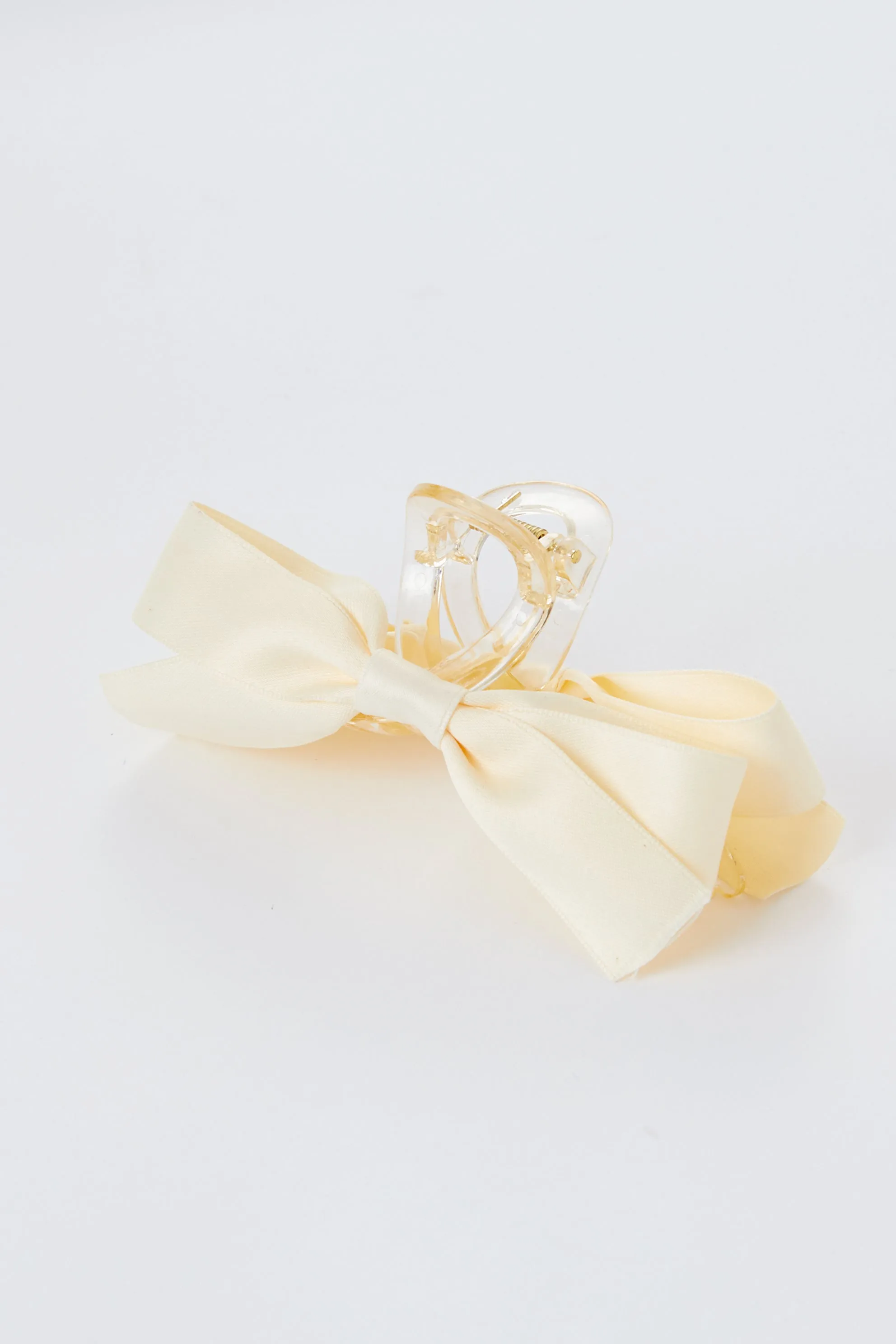 Bowie White Bow Hair Clip