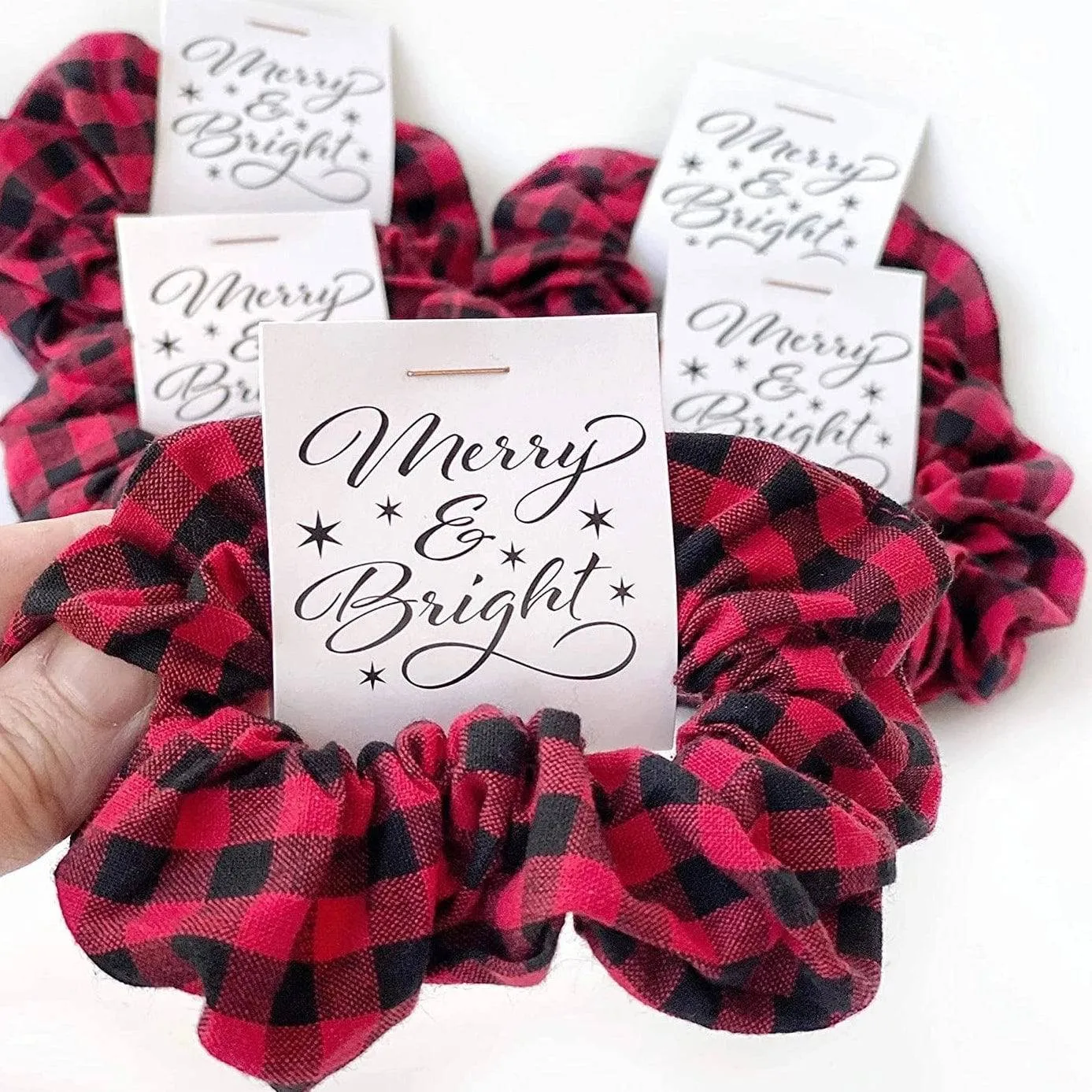 Buffalo Plaid Christmas Hair Scrunchie (SALE)