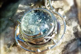 Caged Glass Galaxy Pendant