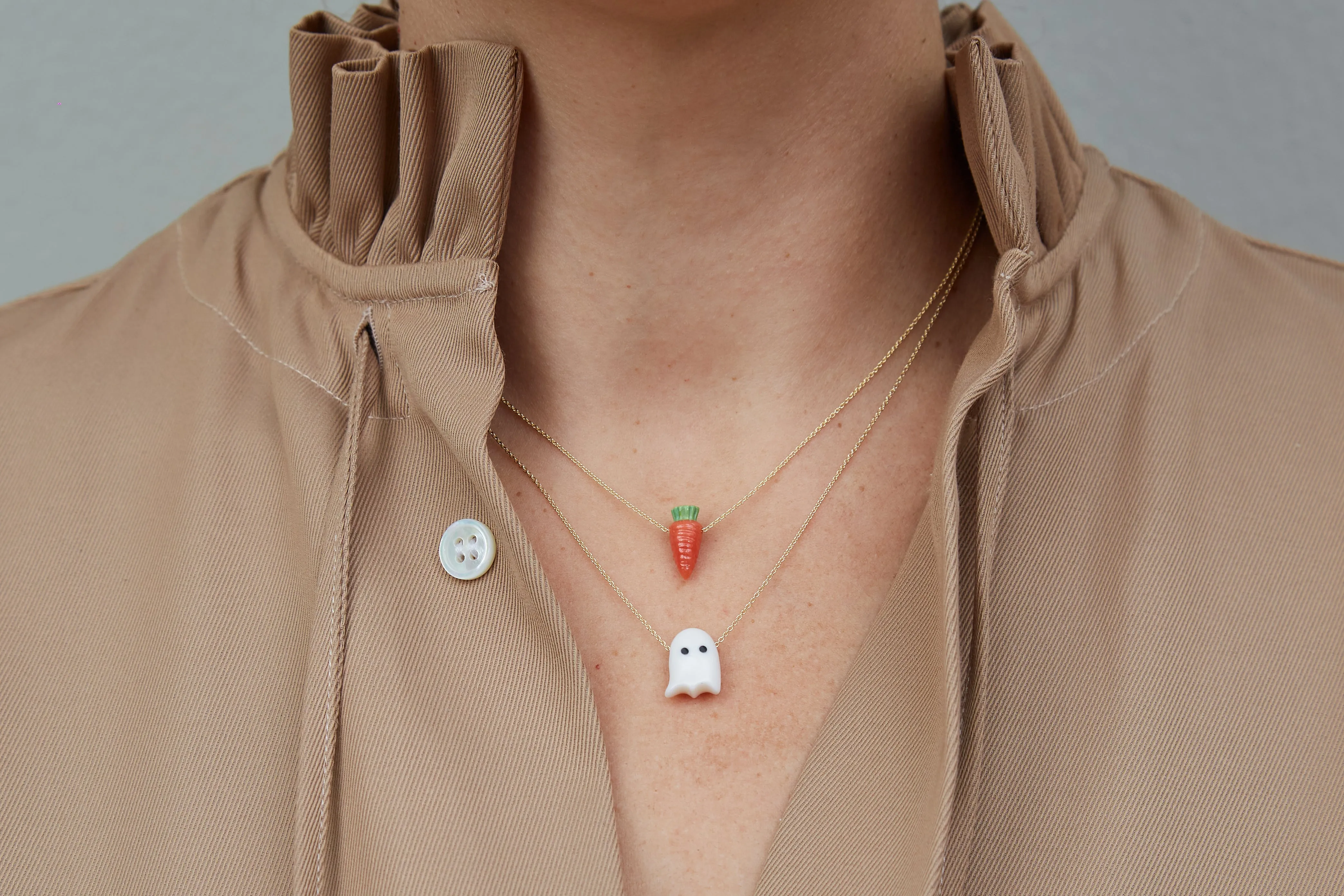 CARROT CORAL NECKLACE