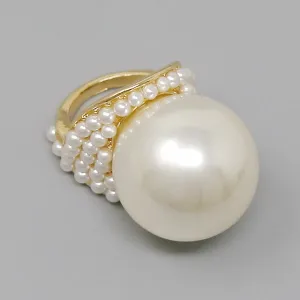 Chunky Pearl Statement Ring