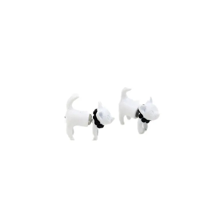 Cute Kittie Earrings Funny Ear Studs