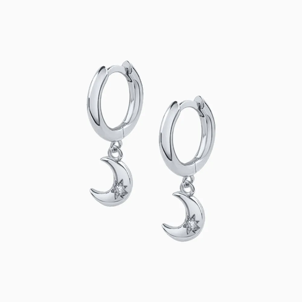 Dazzling Moon Drop Earrings