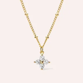 Diamond Clover Pendant Necklace