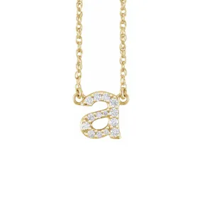 DIAMOND LETTER NECKLACE