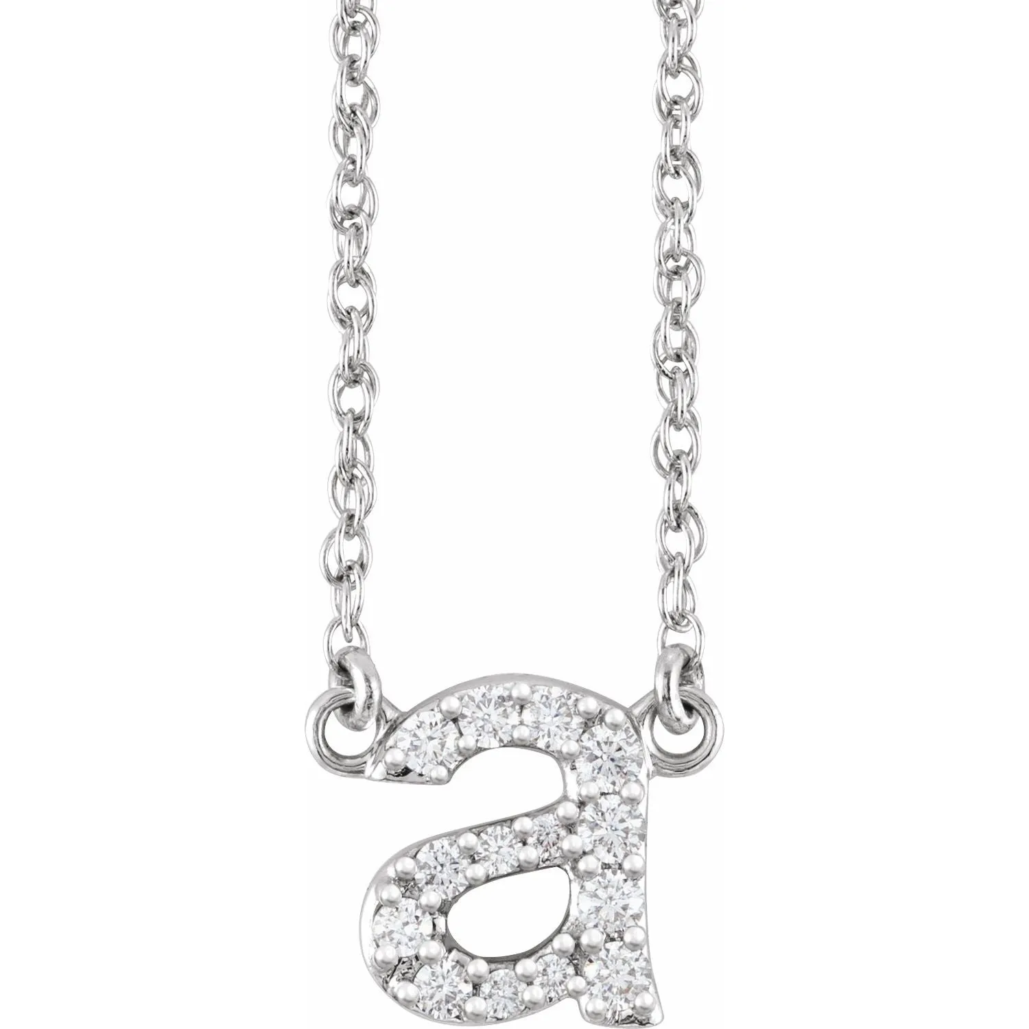 DIAMOND LETTER NECKLACE