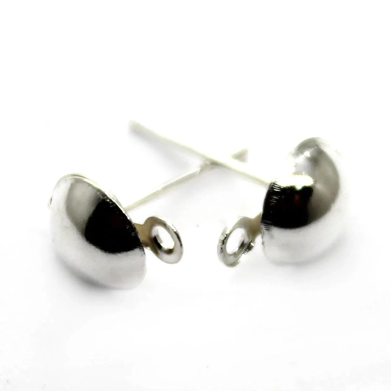 Ear Stud, Dome 4mm 10 pr