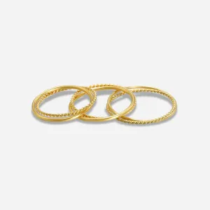 Emily Twisted Ring Set