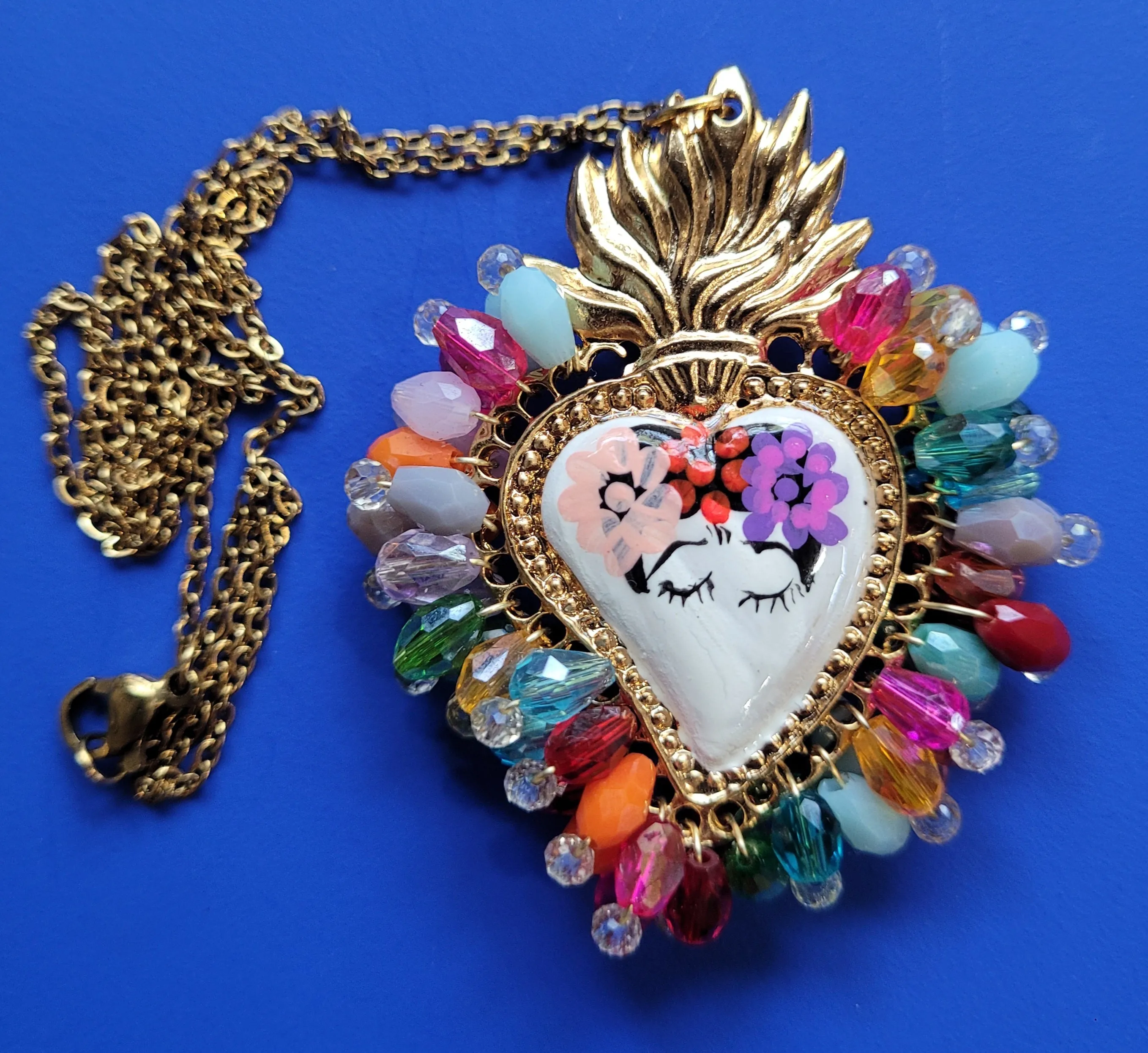 Frida corazon necklace