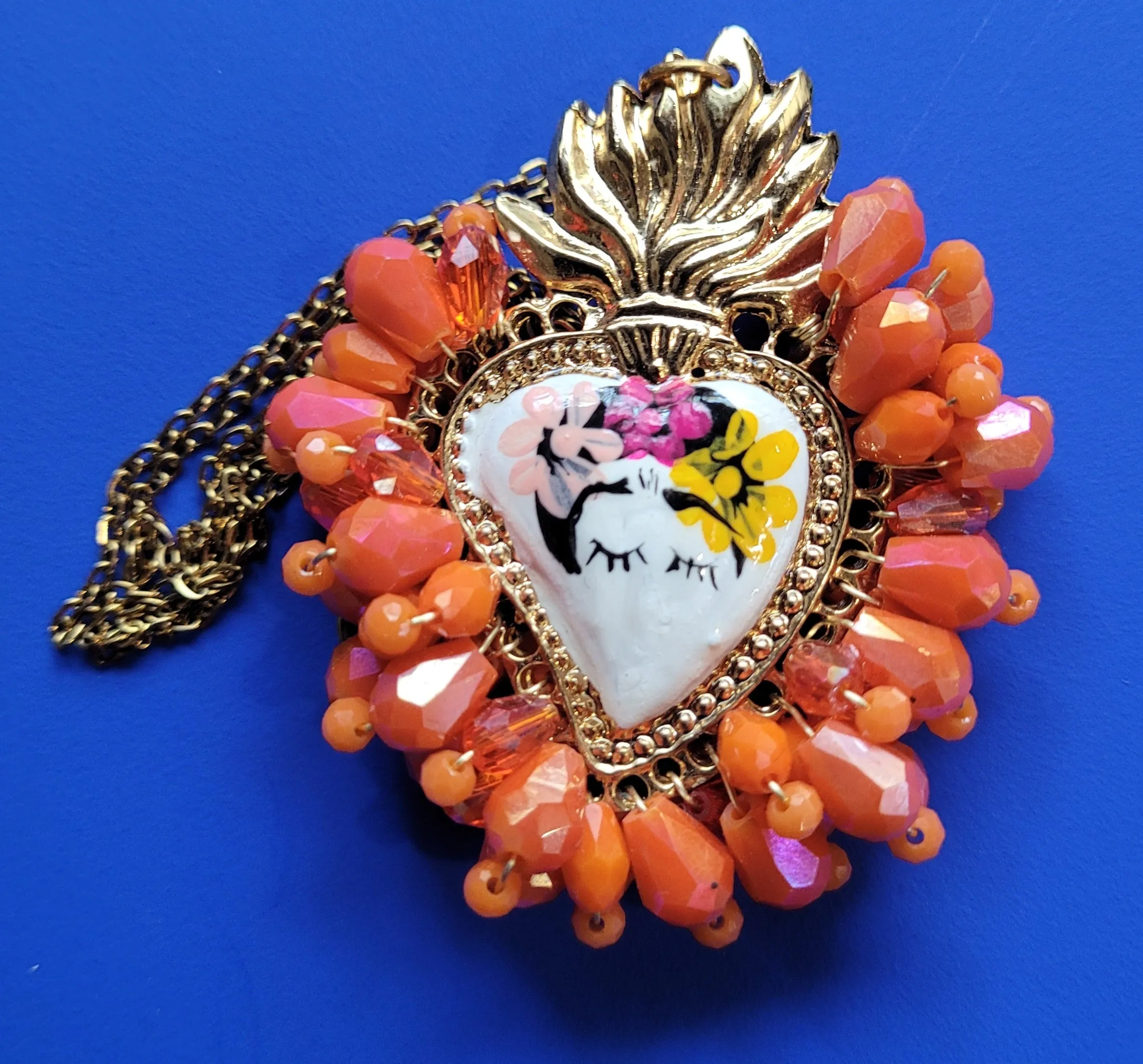 Frida corazon necklace