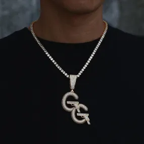 Premium Quality GG Engraved Pistol Pendant Necklace