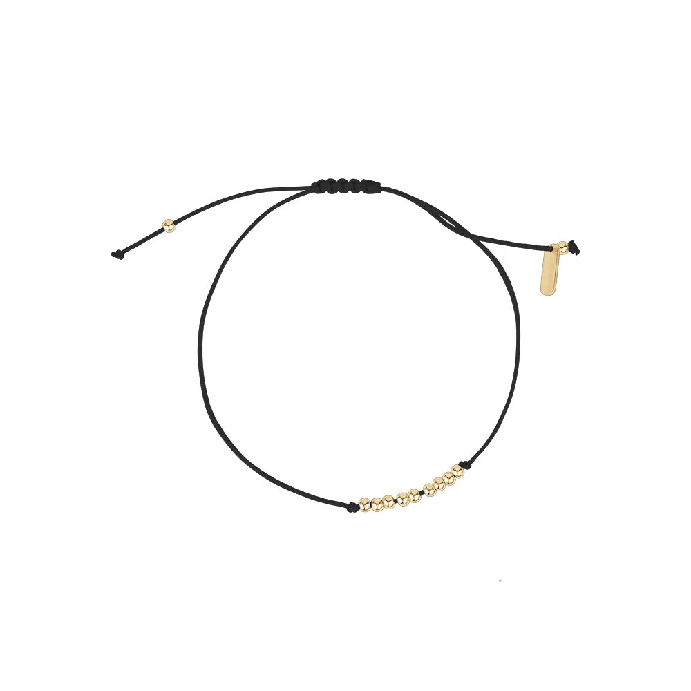 GOLD BALL STRING BRACELETS