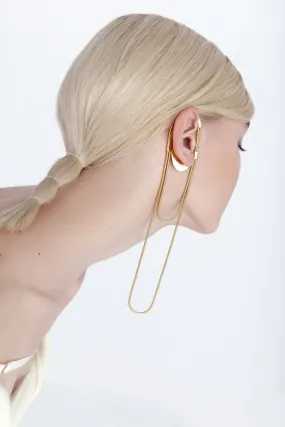 gold chain ear-cuff