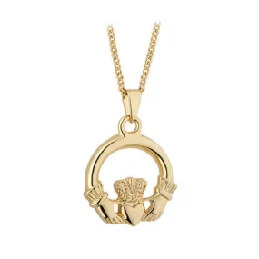 Gold Plated Claddagh Pendant