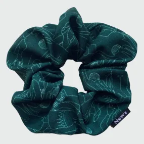 Green Tiny Dancers Print Hair Scrunchie