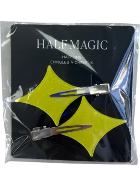 Half Magic Yellow Star Hair Pins