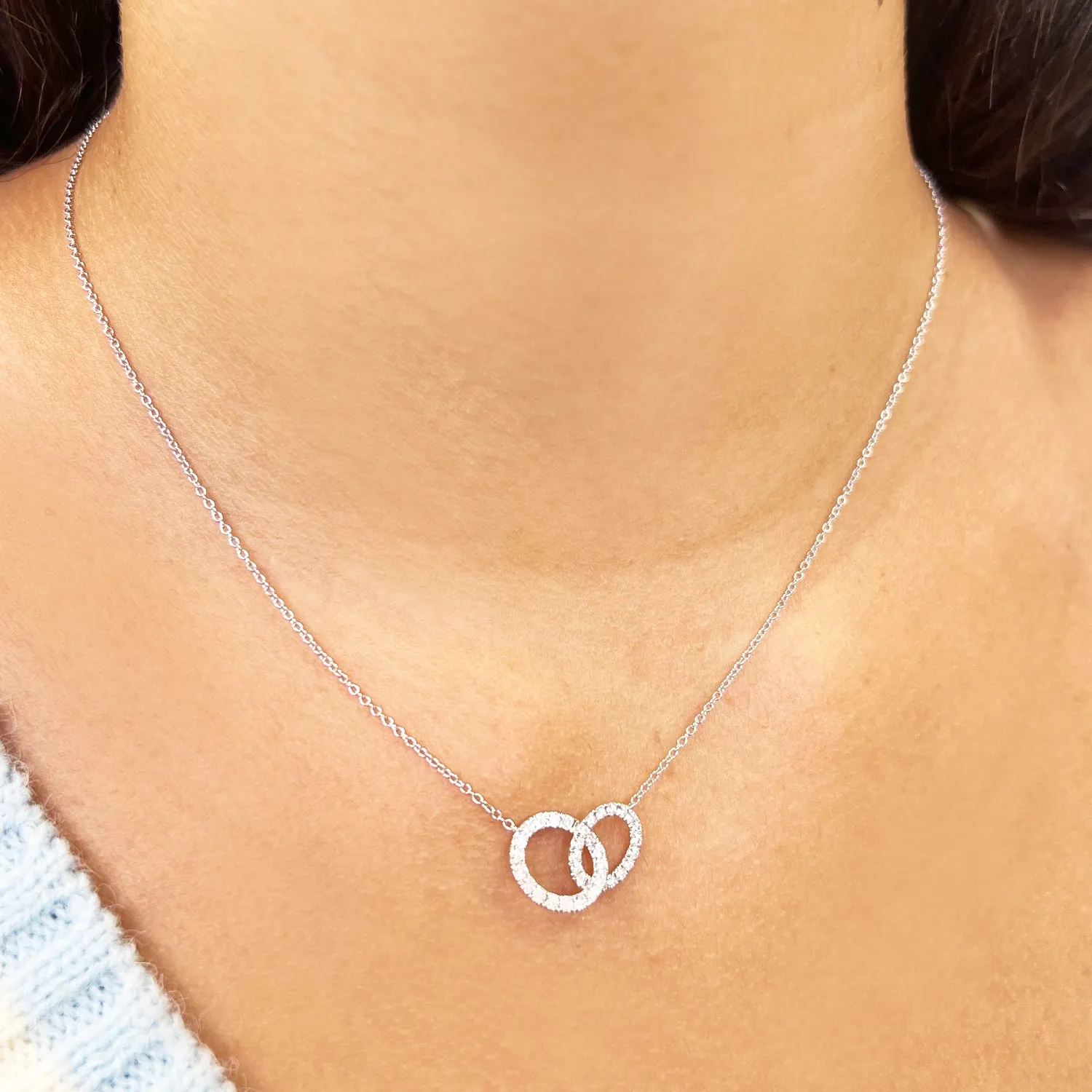 Interlocking Diamond Necklace