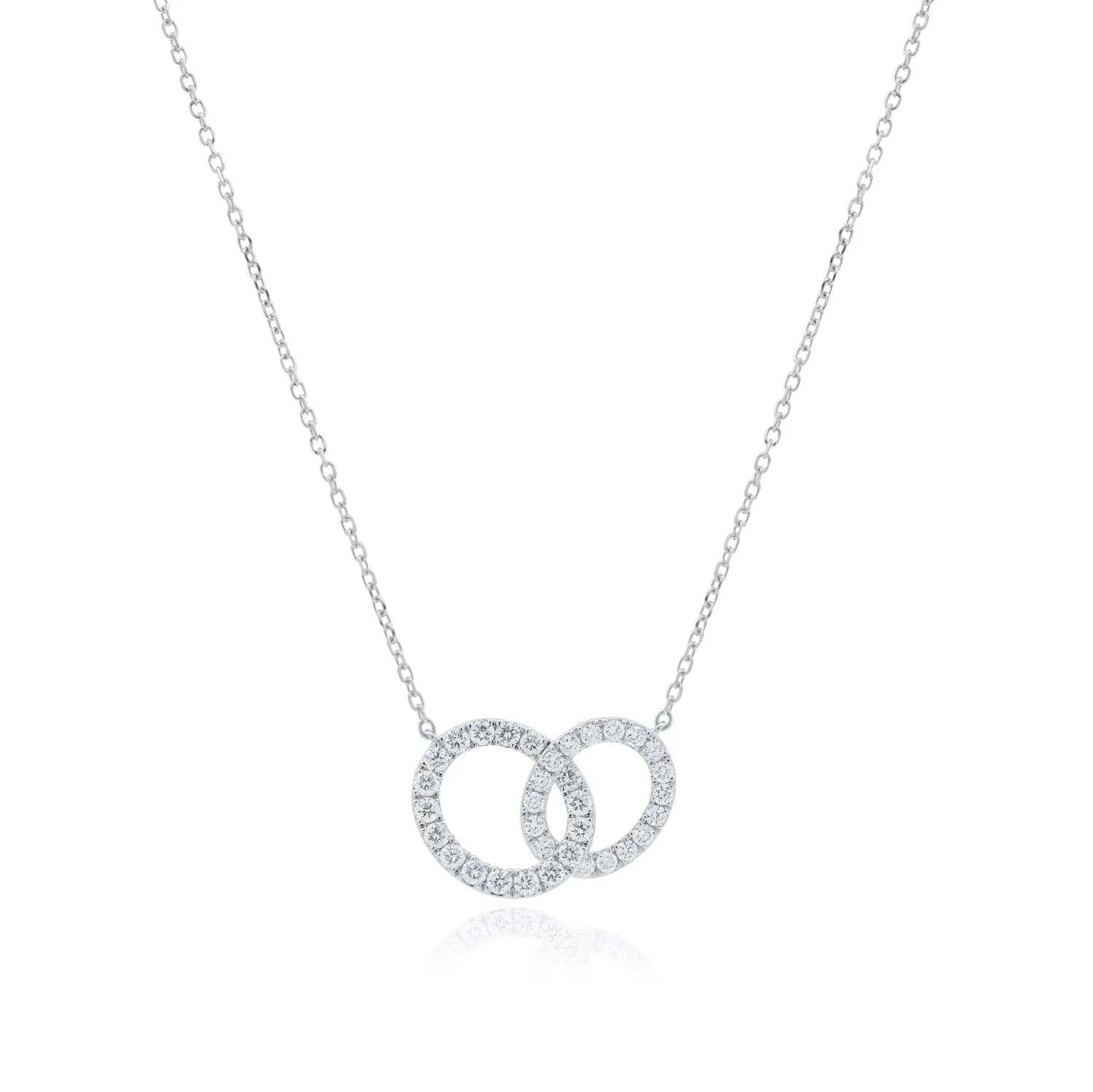 Interlocking Diamond Necklace