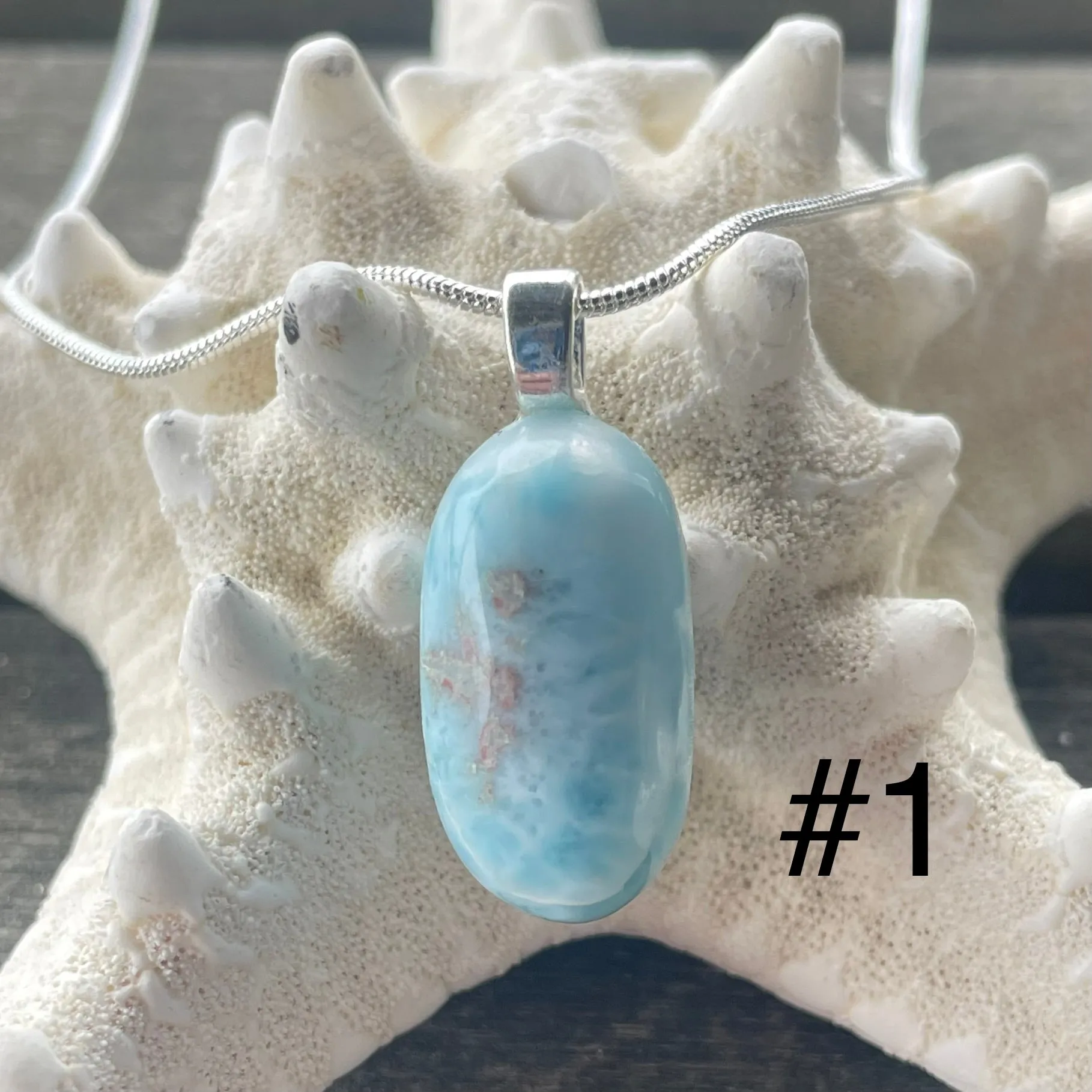 Larimar Pendant Necklaces