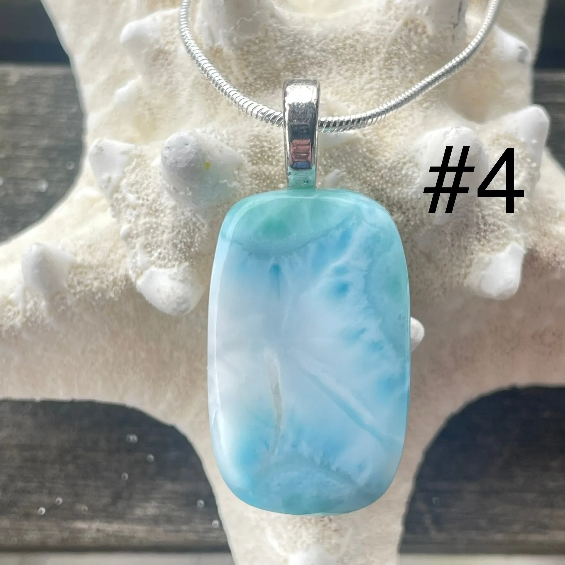 Larimar Pendant Necklaces