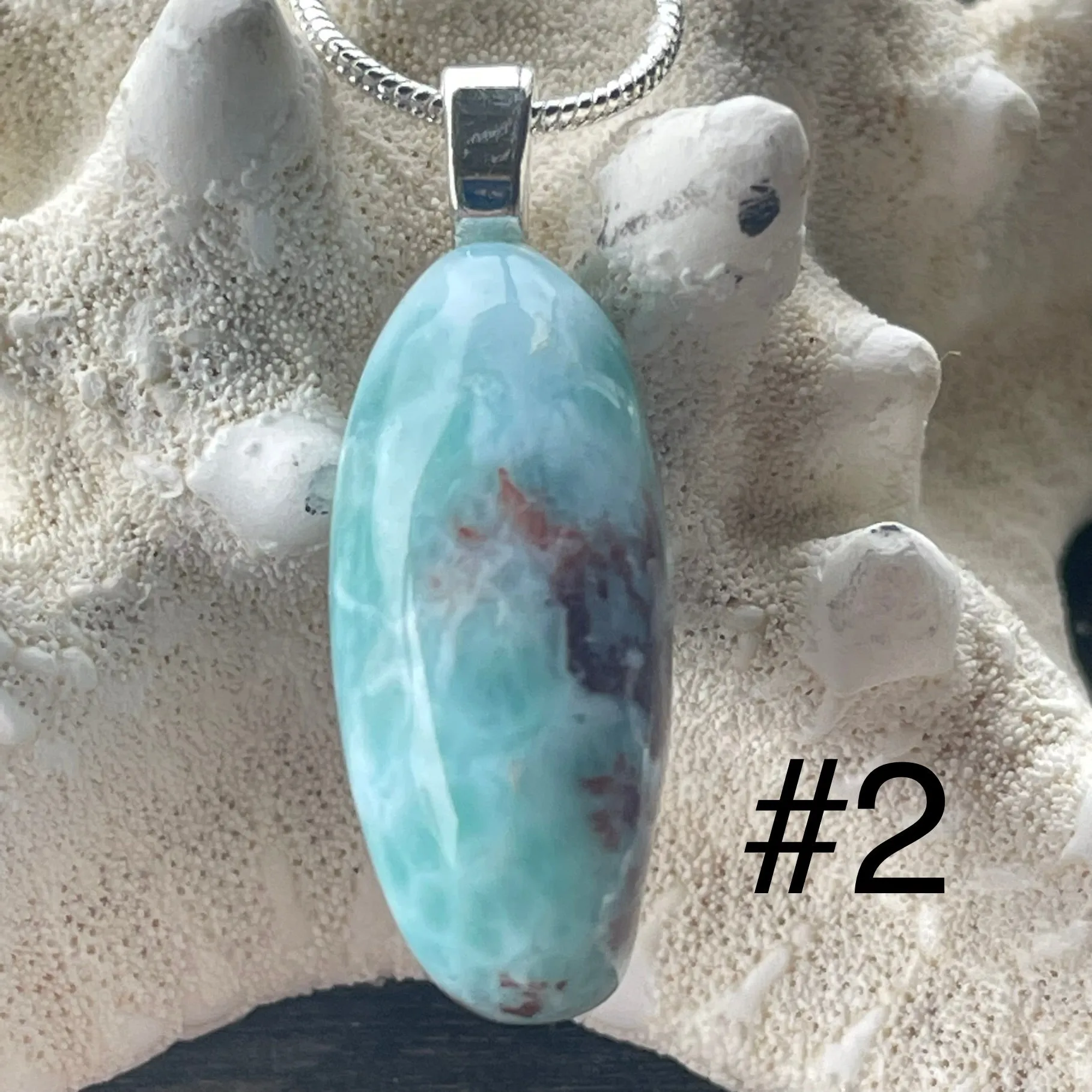 Larimar Pendant Necklaces