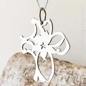 Lily Cross Pendant