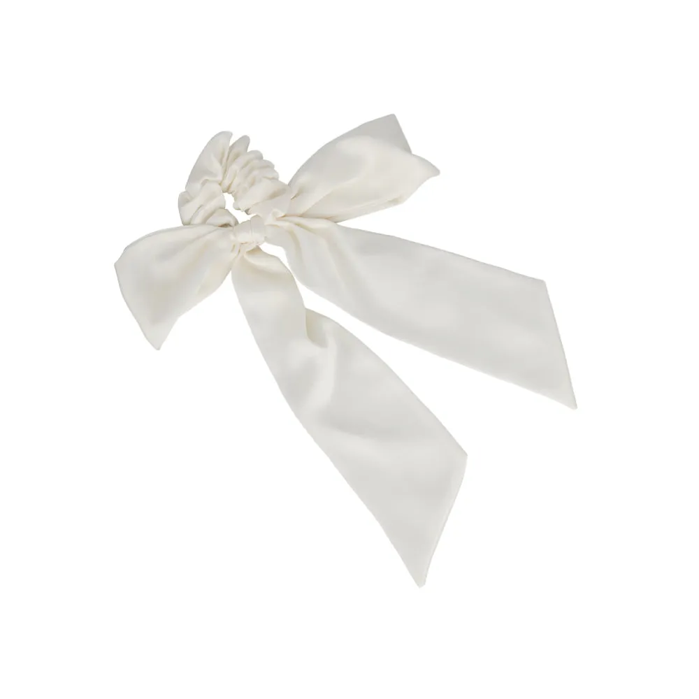 LONG SATIN BOW SCRUNCHIE